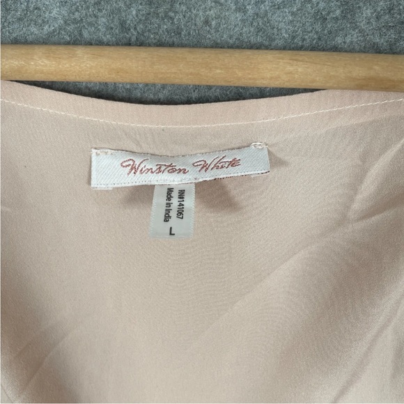 WINSTON WHITE 2 Piece Set Size M/L Womens Pink Shorts & Top Eyelet Summer - Picture 3 of 15